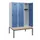 locker met bank,HxBxD 1950x1200x815mm,3vak,vak B 400mm,draaigrendel