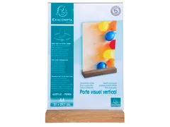 Folderhouder A4 vert icaal houten voet