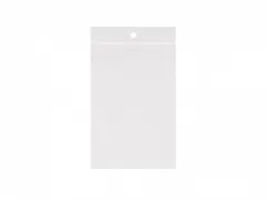 Gripsealzak 350x450mm Transparant 50 micron ldpe 5mm ophanggat