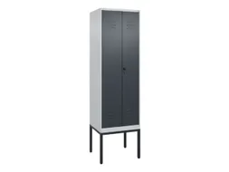locker voor scheiding van kleding,HxBxD 2120x600x500mm,2vak