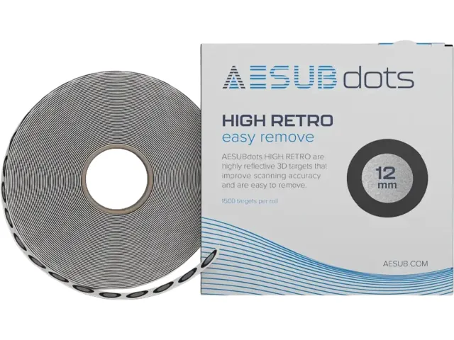 AESUBDOTS 12mm B/W EASY REMOVE (1500) referentiepunten
