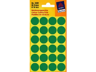 Etiket Avery Zweckform 3006 Rond Ø18mm Groen 96 Stuks - 2