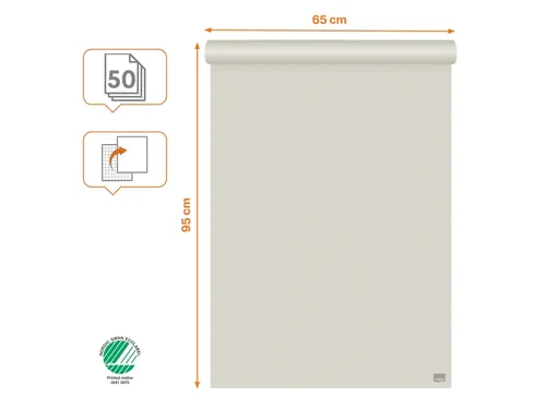 Flipoverpapier Nobo standaard 65x95cm dubbelzijdig plano 50vel
