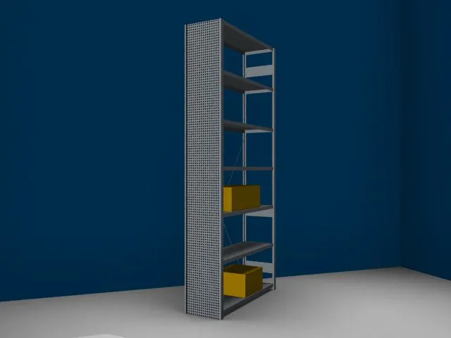 paroi latérale,p. rayonnage sans boulons,HxP 3000x400mm,galvanisé