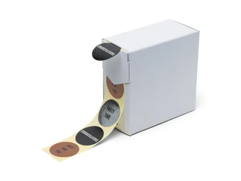 Sluitzegel op Rol Metallic 35mm Party Time