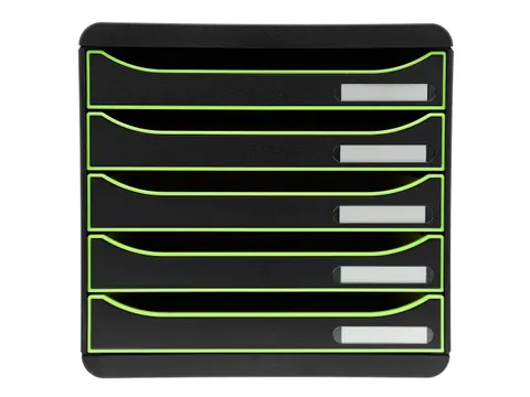 Ladenbox A4+ 5 Laden BIG-BOX PLUS Clc Sw/Apfelgrün/Sw