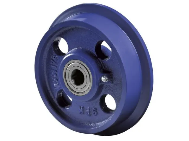 Spoorkranswiel Grijs Gietijzer Ø 75/100mm 700kg Kogellagers