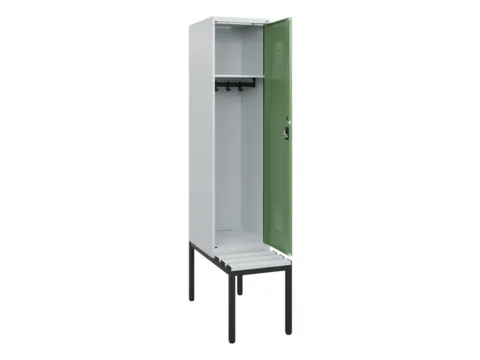 locker met bank,HxBxD 1950x400x815mm,1vak,vak B 400mm,cilinderslot