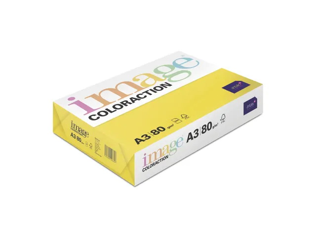 Papier copieur Sevilla Jaune profond A3 80g 500 feuilles