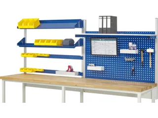 opbouwelement,v. werkbank,HxBxD 1130x3000x350mm,draagverm. 100kg,staal - 2
