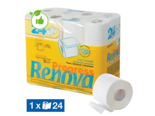 Renova Progress toiletpapier 2-laags 140 vel 24 rollen