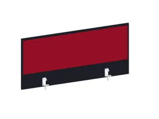 baliepaneel,v. bureau,aanbouw achter,B 1000mm,CC-zwart,BN4011-rood - 1