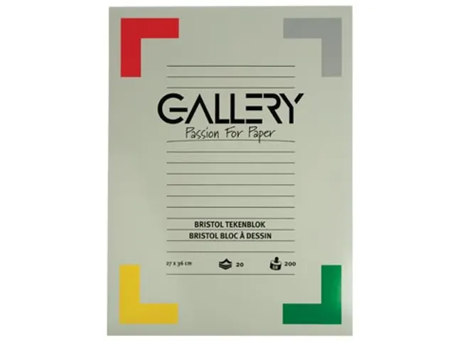 Bristol tekenblok 27x36 cm 200 Gram 20 vel