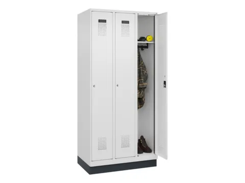 locker,HxBxD 1950x900x500mm,3vak,vak B 300mm,cil.-slot,sokkel