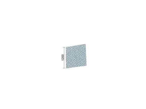 geluidabsorberende scheidingswand,HxBxD 1200x1400x41mm,wand stof,grijs