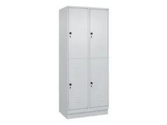 dubbeldekse locker,HxBxD 1950x800x500mm,2x2vak.,vak B 400mm