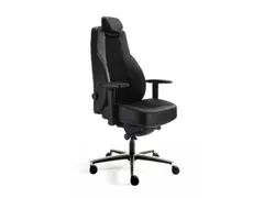 24-Uurs-Bureaustoel Synchroonmechaniek M. Armleuningen Met Hoofdsteun