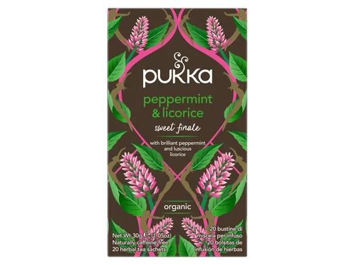 Thee Pukka peppermint licorice 20 zakjes