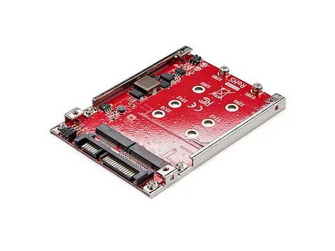 Dubbelsleufs M.2 schijf naar SATA adapter voor 2.5 inch drive bay Raid