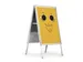 Stoepbord Aluminium Fold Outdooor A1 metaal zilver