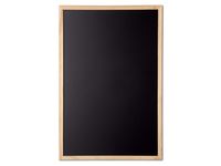 Krijtbord 60x90cm zwart, houten frame