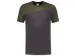 T-shirt 102006 Gris/vert, Taille 3EL