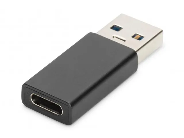 USB Type-C-adapter Type A naar CM/F 3A 5GB 3.0-versie Zwart