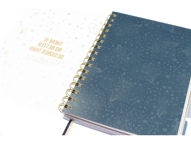 4-in-1 Carnet de notes A5 Natural Beauty 80gr 300pag 4 tabs ligné. FS