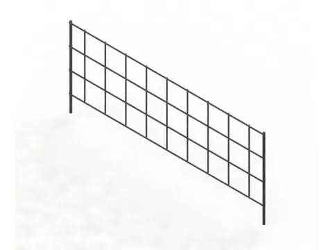 afschermrooster,v. inhaakstelling,HxD 150x500mm,vrijstaand,staal