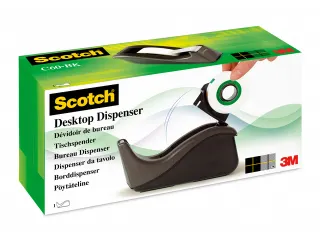 Plakbandhouder Scotch C60 zwart + 1rol magic tape 19mmx33m - 4
