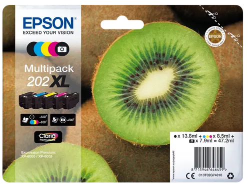 Multipack 5-colours 202XL Claria Premium Ink