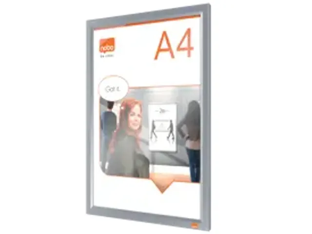 Kliklijst Nobo Impression Pro A4 zilver