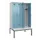 locker met bank,voor scheiding van kleding,HxBxD 2120x1200x815mm,4vak
