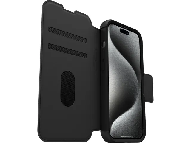 OtterBox Case Strada MagSafe Apple iPhone 15 Pro Shadow zwart ProPack