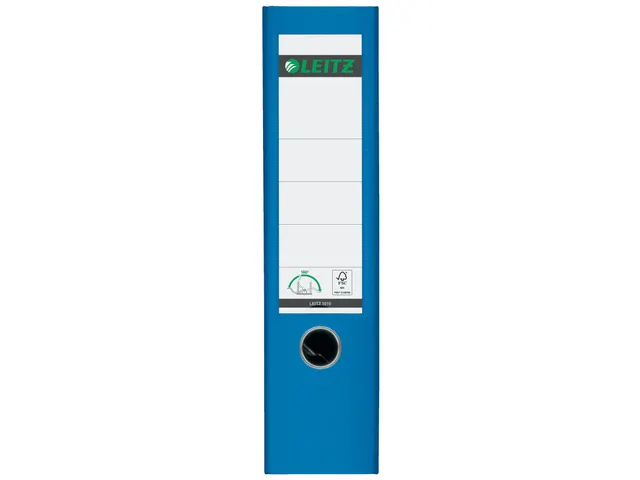 Classeur à levier Leitz 1010 A4 80mm PP bleu clair
