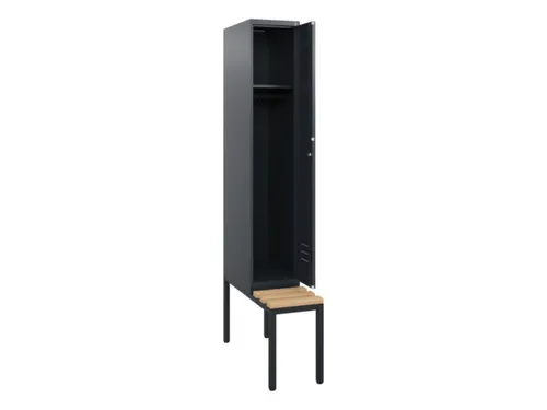 locker met bank,HxBxD 1950x300x815mm,1vak,vak B 300mm,cil.-slot