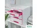 Ladenblok Leitz WOW Cube 4 laden wit/roze