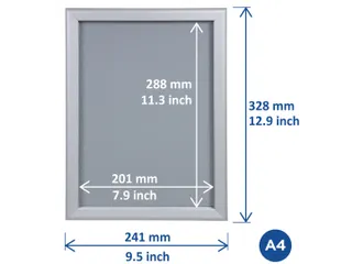 Easy-Click Kliklijst Europel A4 25mm aluminium Goud - 6