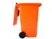 Container met rozet 240 Liter Oranje