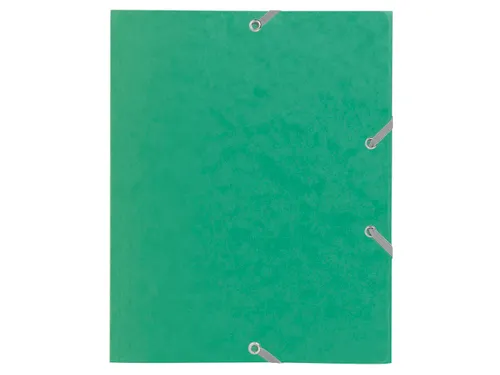 Elastomap 3 kleppen glanskarton 400gm² schoolformaat 17x22cm Assorti