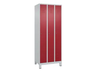 locker,HxBxD 1950x750x500mm,3vak,vak B 250mm,cil.-slot,voeten - 1