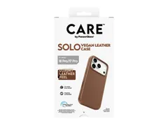 PanzerGlass CARE by Solo Vegan Leather Case Brown w. MagSafe iPh