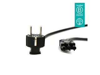 Kabel GST18 vrouw naar Schuko 2m - 103 Zwart - 1