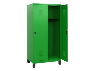 schoollocker,HxBxD 1630x800x500mm,2vak,vak B 400mm,draaigrendel,voeten - 1