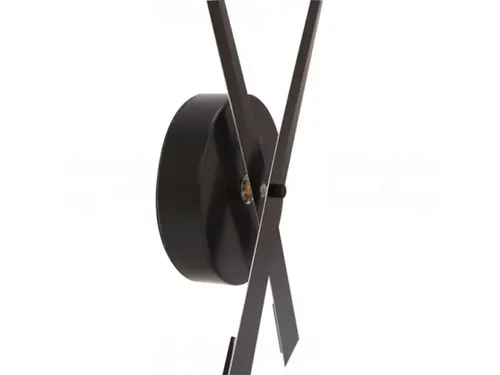Wandklok NeXtime dia. 70cm zwart 'Hands'