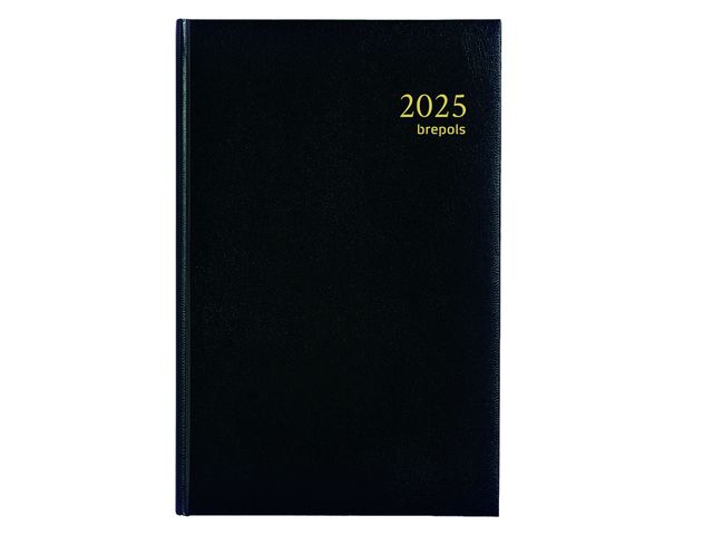 Agenda 1 jour/page BREPOLS Saturnus LIMA 12,8x33cm 2024 Année civile Noir :  Chez Rentreediscount Fournitures de bureau