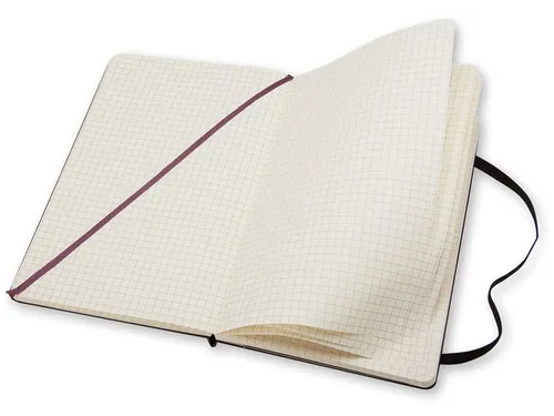 Notitieboek Moleskine pocket 90x140mm ruit 5x5mm soft cover zwart
