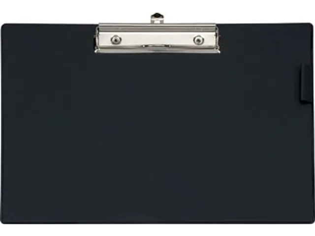 klemplaat, uit PP, voor ft A4, dwars, zwart