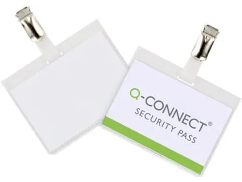 Badge Met Clip 60x90mm Incl. Personaliseerbaar Insteekkaart 25 Stuks