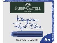 inktpatronen Faber Castell blauw doosje a 6 stuks